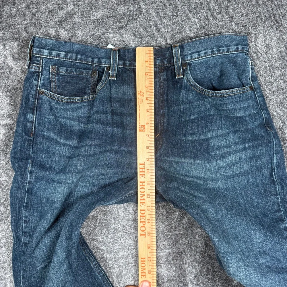Levis 527 Slim Bootcut Jeans Mens 36x32 Dark Wash Denim Blue WaterLess 527-0534